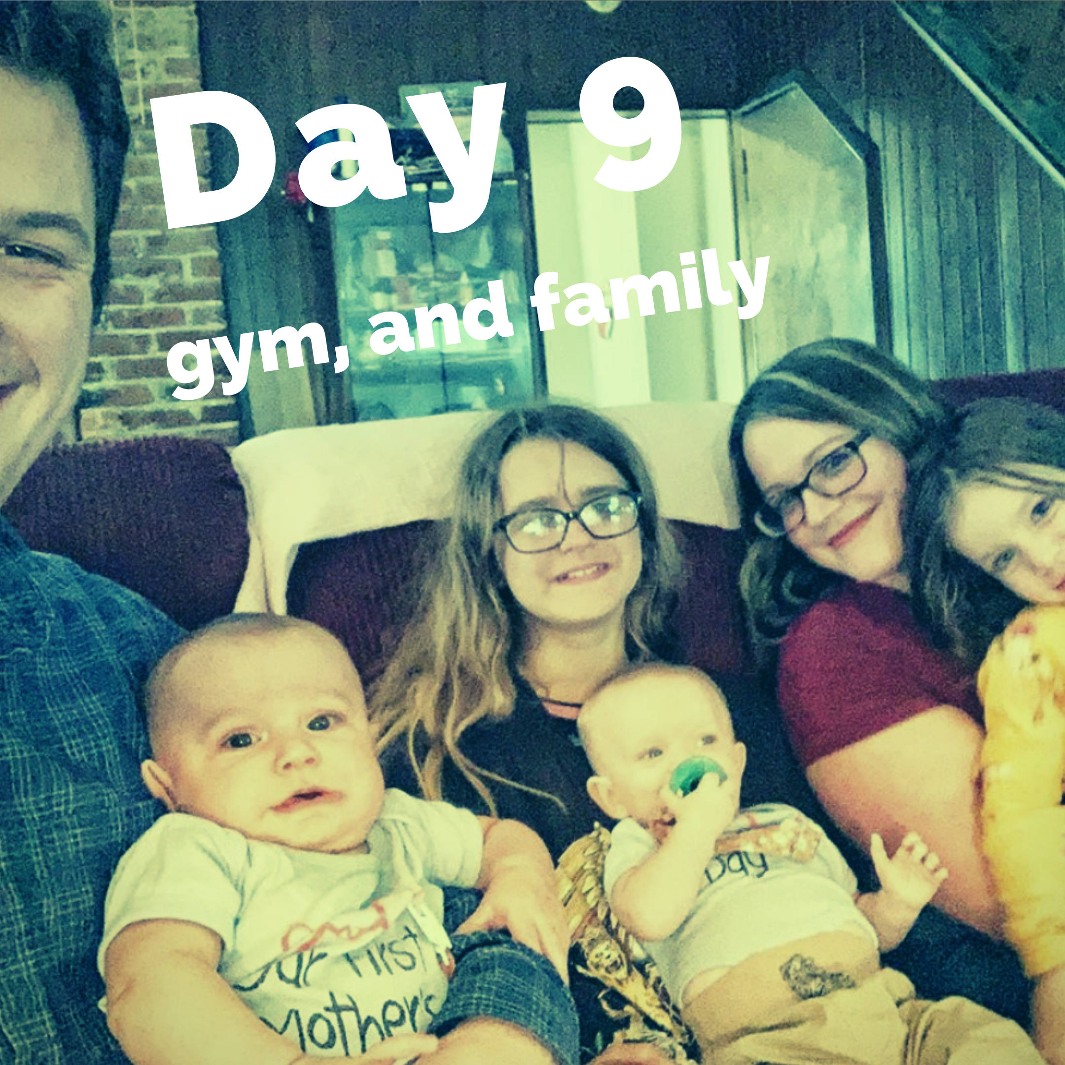 Day 9 exercise challenge Kelly Heard Coaching family sitting on couch together