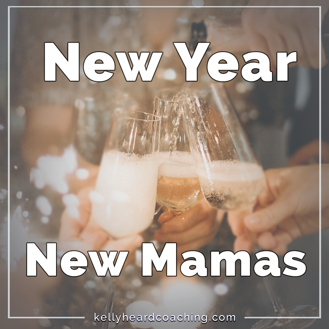 New year new mamas picture of people toasting with champaigne glasses Kelly Heard Coaching